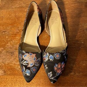 Naturalizer Samantha Floral Pointed Flats size 9 or Eur 39